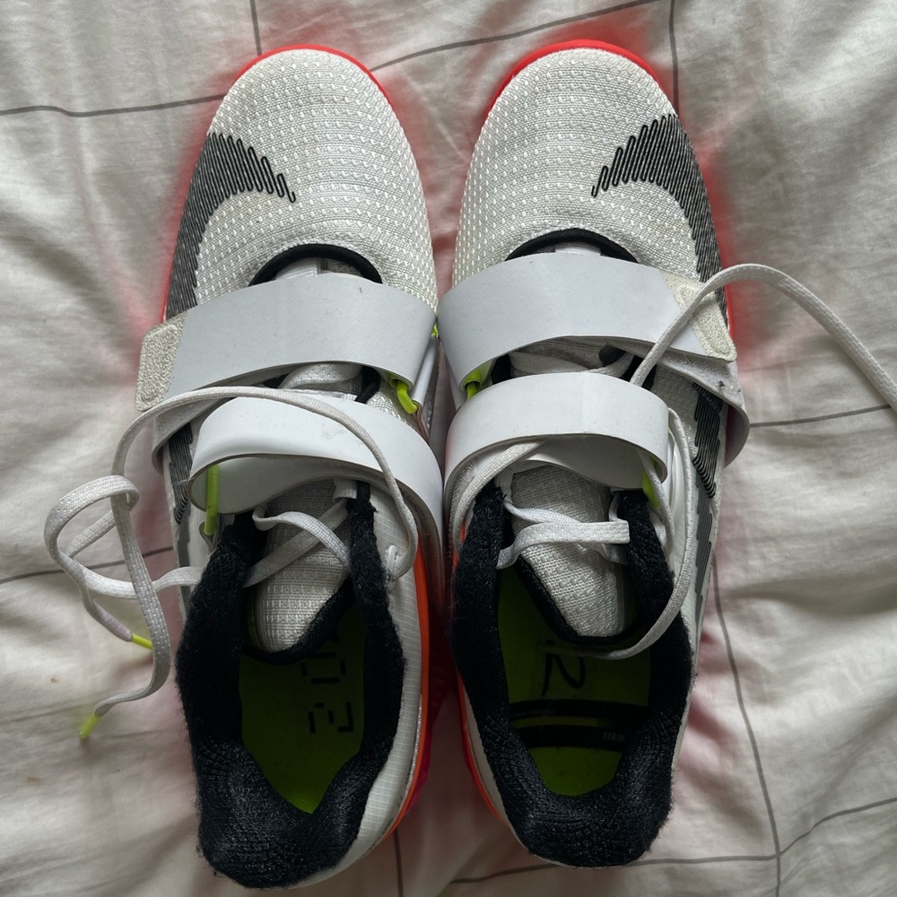 Nike Romaleos 4 SE Weightlifting Shoes - White/Black/Bright Crimson